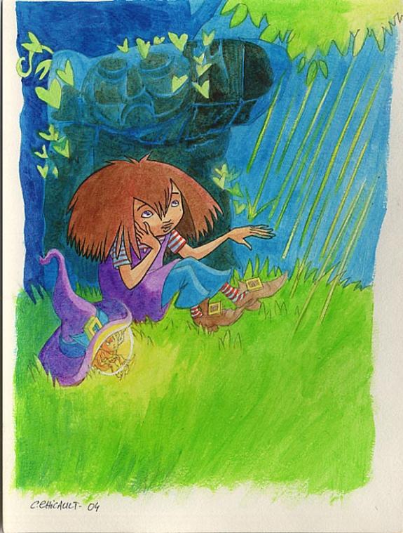 C&eacute;cile Chicault - Z&eacute;lie, Le lac d'Entredeuxmarais, projet de