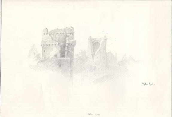 Armel Gaulme - Il &eacute;tait une f&eacute;e, M&eacute;lusine, ruine de ch&acirc;teau 