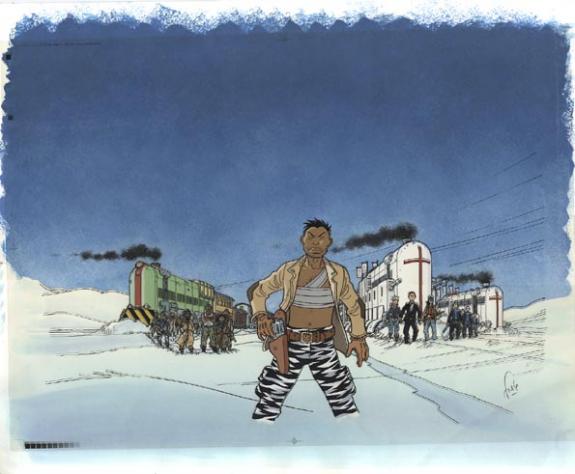 Fred Simon - Rails, Intégrale, bleu + 2 crayonnés