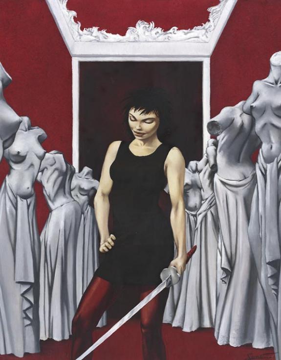 R&eacute;gis Penet - Marie des Loups, marie avec une &eacute;p&eacute;e