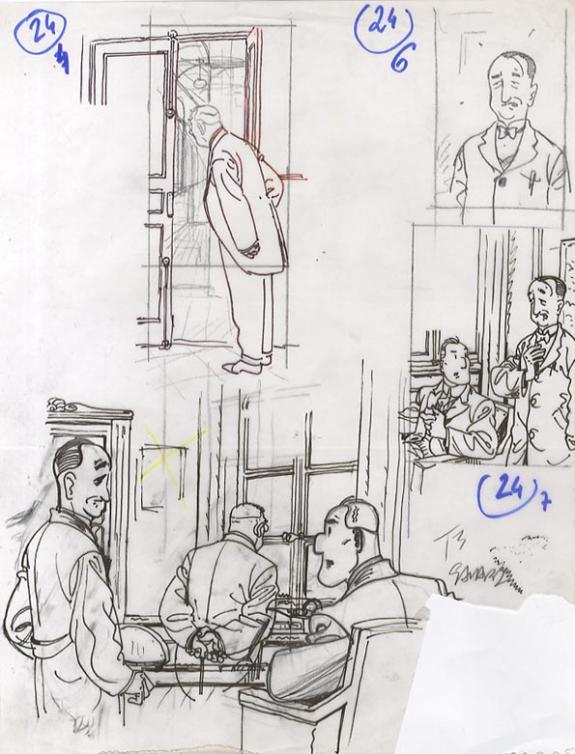 Didier Savard - Dick H&eacute;risson, L'op&eacute;ra maudit, dessin sur ca