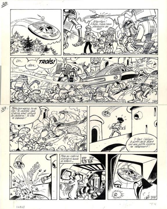 Roland Gos - Le Scrameustache, Le totem de l'espace, p36