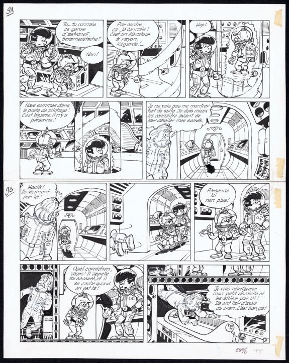 Roland Gos - Le Scrameustache, Le fant&ocirc;me du cosmos, p09