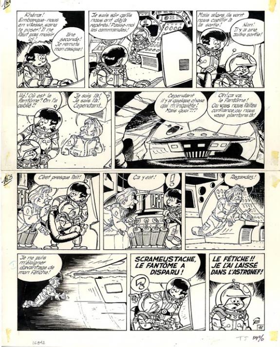 Roland Gos - Le Scrameustache, Le fant&ocirc;me du cosmos, p16