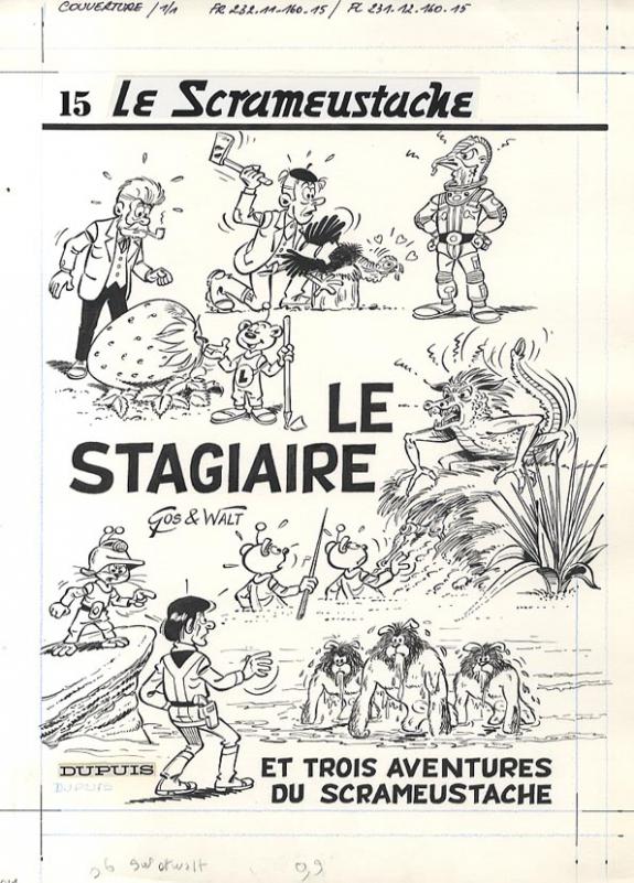 Roland Gos - Le Scrameustache, Le stagiaire, couv