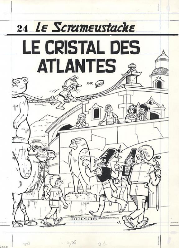 Roland Gos - Le Scrameustache, Le cristal des Atlantes, couv