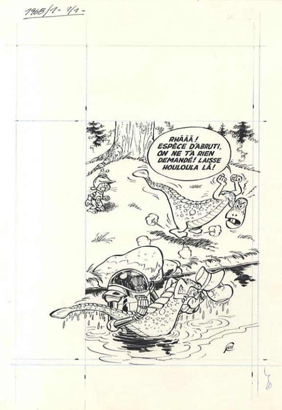 Roland Gos - Le Scrameustache, couv du journal Spirou 1968