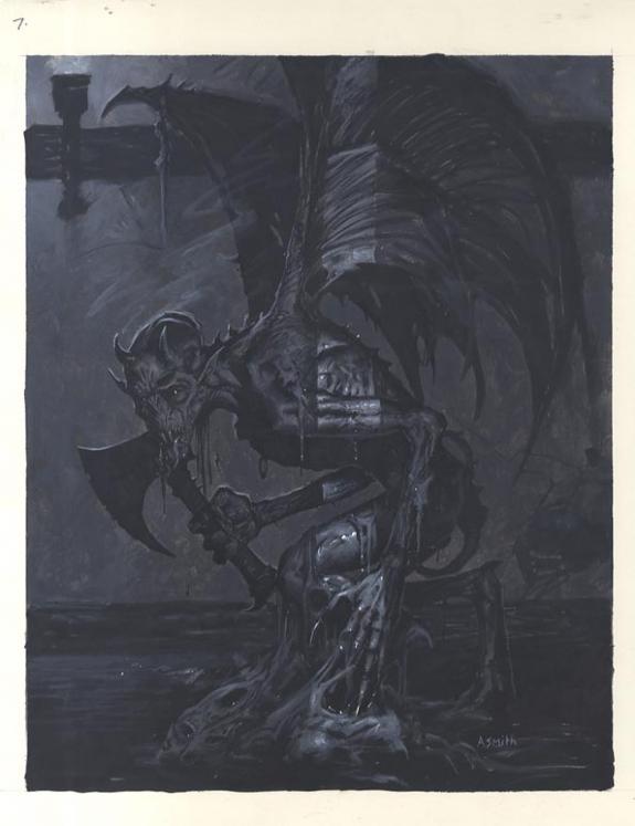 Adrian Smith - Warhammer, demon avec hache
