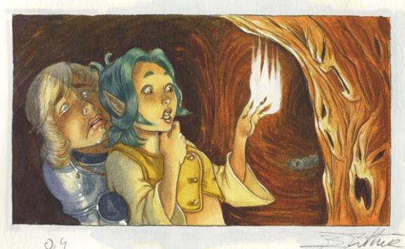 B&eacute;atrice Tillier - Tild et le 13e monde, petite carte couple