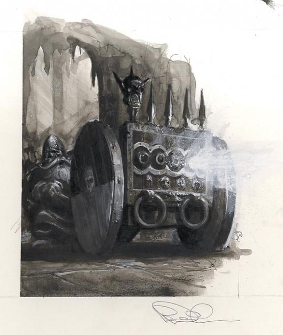 Paul Dainton - warhammer, GWS dwarf army book- organ gun