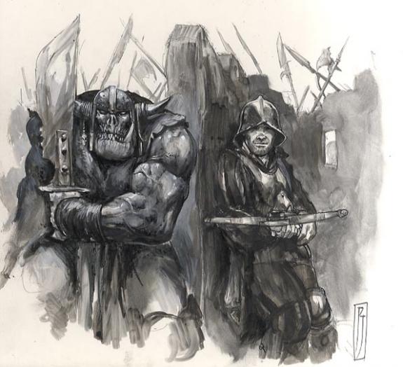 Paul Jeacock - chevalier et orc