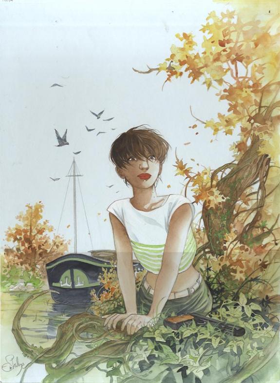 Eric Stalner - Blues 46, Allegro furioso !, femme  et bateau