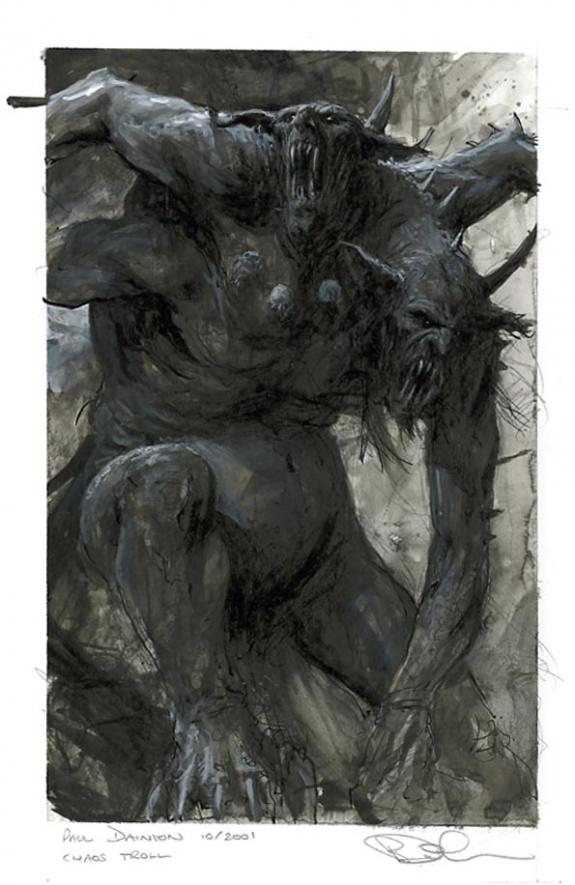 Paul Dainton - warhammer, cave troll