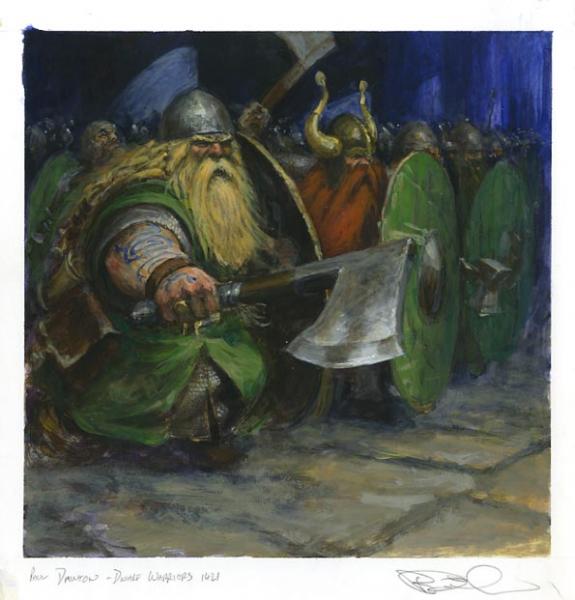 Paul Dainton - warhammer, dwarf warriors