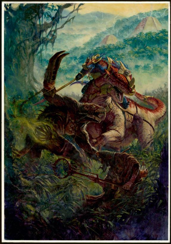 Karl Kopinski - Warhammer, huile: lustria book cover