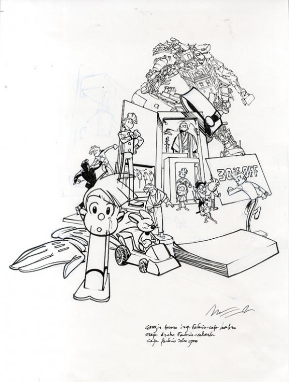 Jos&eacute; Luis Munuera - Spirou et Fantasio, Spirou &agrave; Tokyo, dess