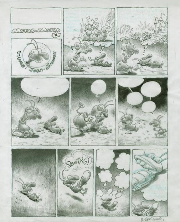 Olivier O'Groj - Les Krazbek's, page sur calque "mstrb mstrb