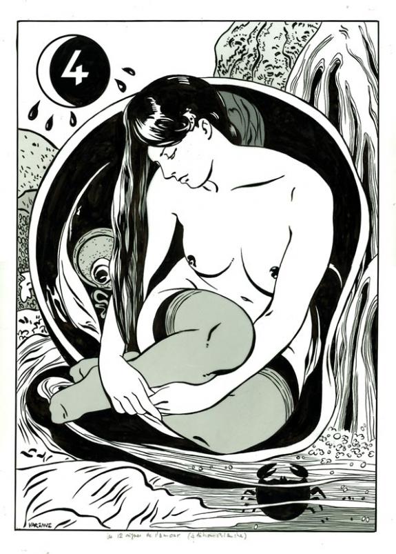Alex Varenne - Les 12 signes de l'amour, femme s/calque