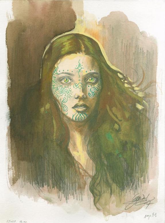 Gwendal Lemercier - Dragons, portrait femme