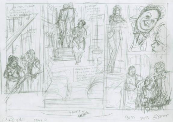 Jean-Pierre Gibrat - Le vol du corbeau, Tome 1, esqu p27 B