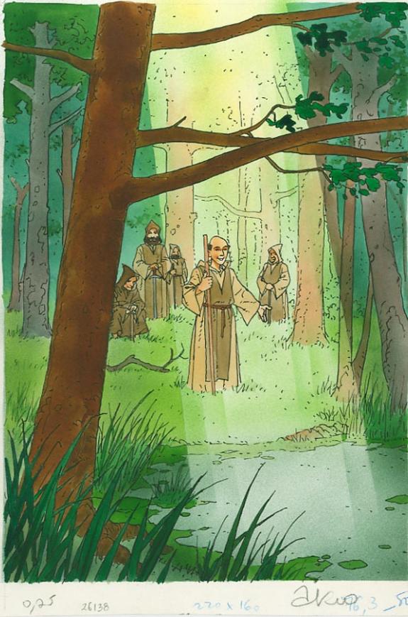 (Arnaud Dombre dit) Arno - moines dans for&ecirc;t