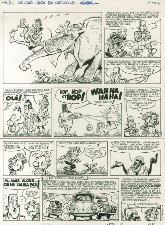 Jean-Claude Fournier - Journal de Spirou, Le gri-gri du Niok