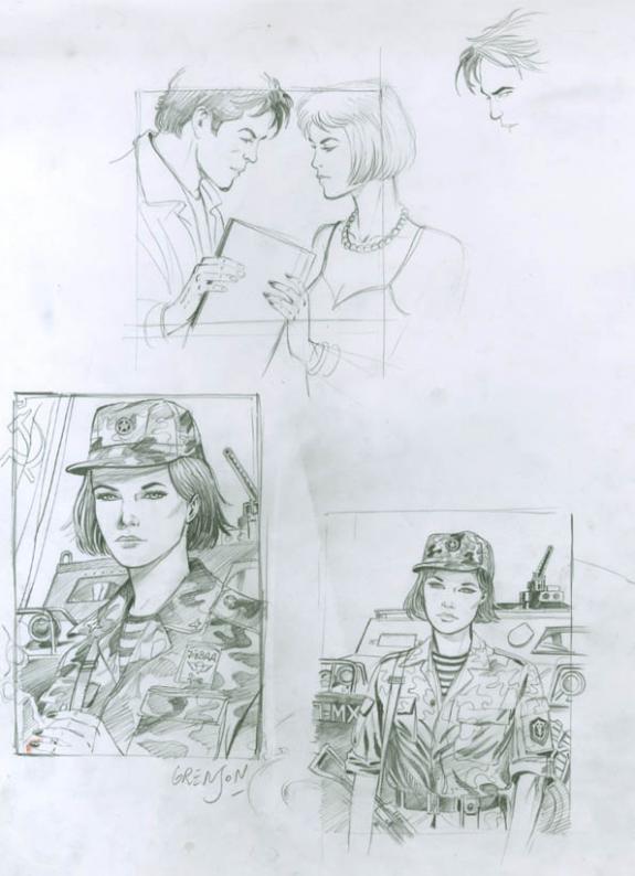 Olivier Grenson - Niklos Koda, &eacute;tude femme soldat