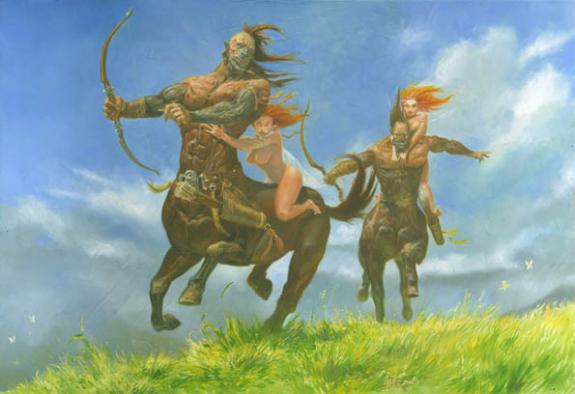Adrian Smith - Livre féerie, Dark fantasy, centaures, illust