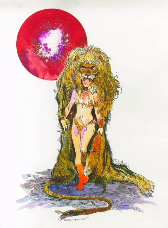 Esteban Maroto - femme peau de lion