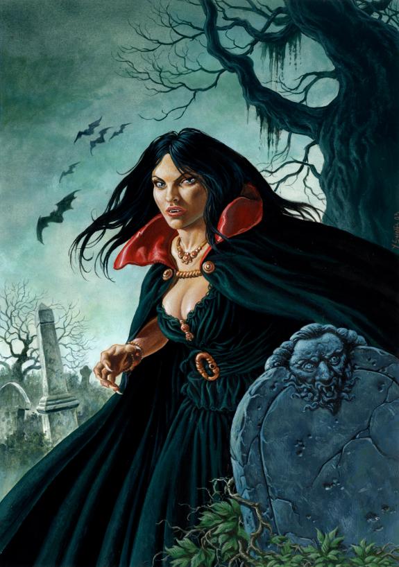 Yves Swolfs - Le Prince de la nuit, femme vampire