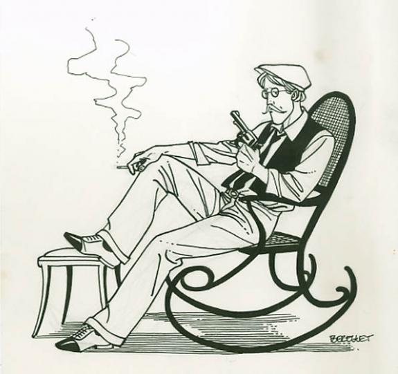 Philippe Berthet - Le priv&eacute; d'Hollywood, Homme au pistolet