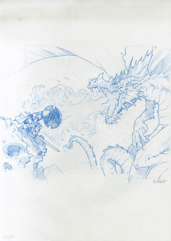 Vincent Dutrait - dragon couverture magazine Chaudron Magiqu