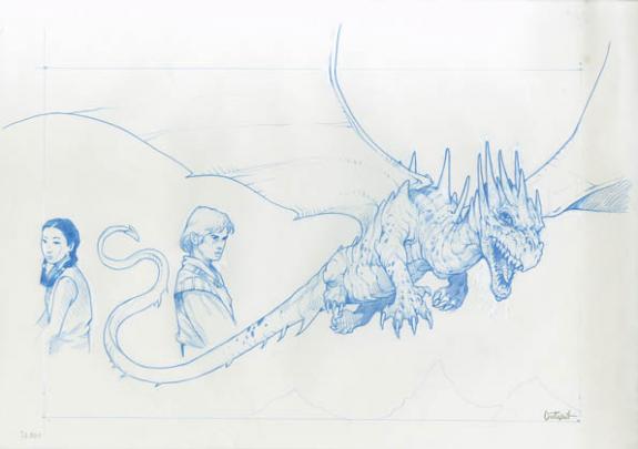Vincent Dutrait - dragon + 2 personnages
