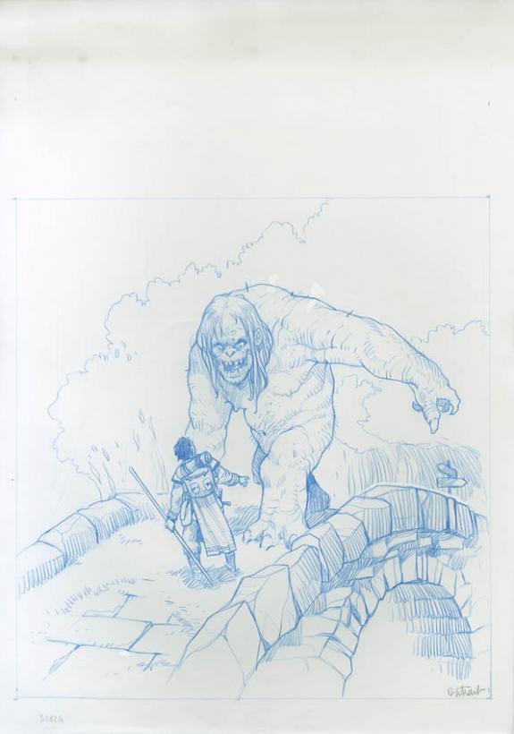 Vincent Dutrait - Le Grimoire de Merlin, troll sur le pont