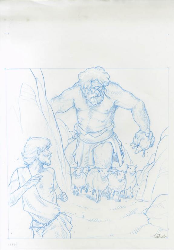 Vincent Dutrait - Le Grimoire de Merlin, Ulysse et cyclope P