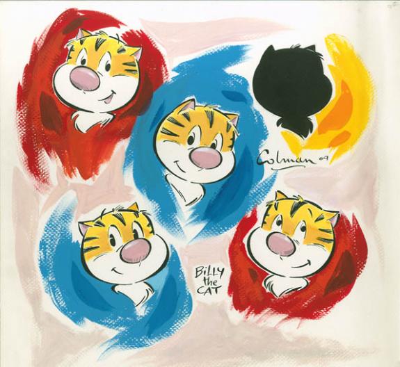 Stephan Colman - Billy the Cat, 5 portraits Billy