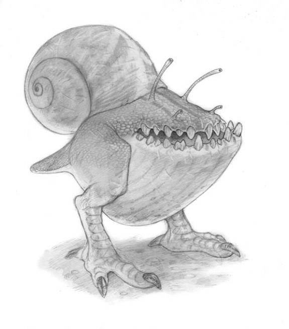 Paul Kidby - Le royaume enchant&eacute;, Snail "Gloom"