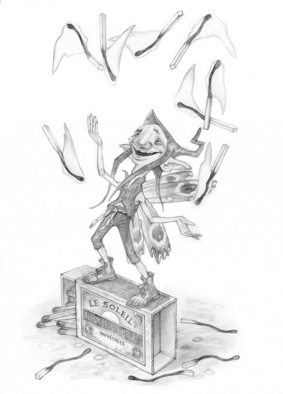 Paul Kidby - Le royaume enchant&eacute;, Ragged elf juggling matche