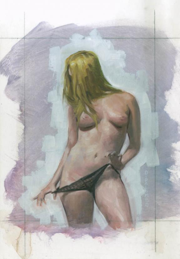 David Palumbo - Femme au dessous noir