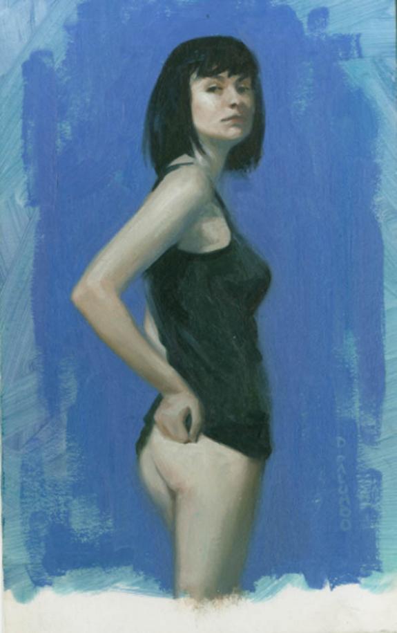 David Palumbo - Femme en tunique noire