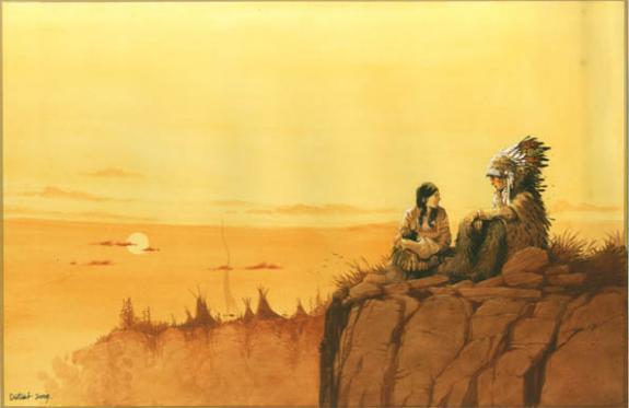 Vincent Dutrait - Le courage de Sacajawea, Couple indien