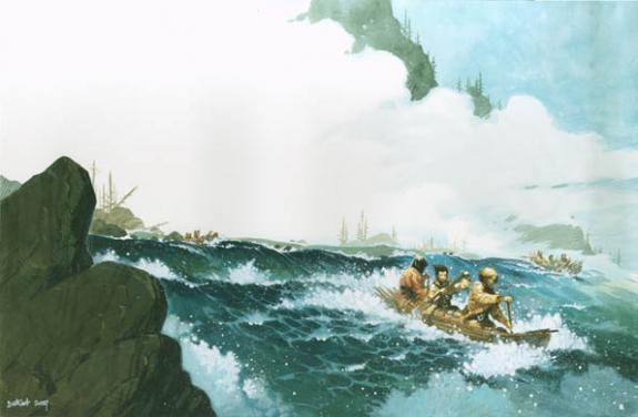 Vincent Dutrait - Le courage de Sacajawea, Cano&eacute;