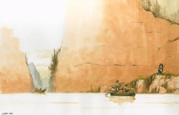 Vincent Dutrait - Le courage de Sacajawea, Cano&eacute;