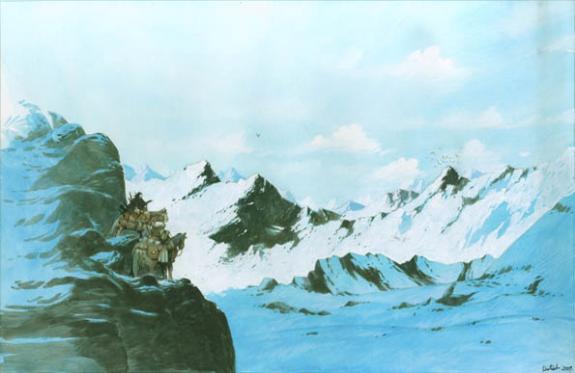 Vincent Dutrait - Le courage de Sacajawea, Dans les montagne