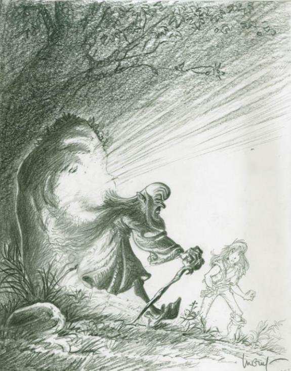 Philippe Luguy - Gildwin, Les l&eacute;gendes oc&eacute;anes, Dessin pour 