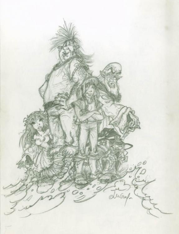 Philippe Luguy - Gildwin, Les l&eacute;gendes oc&eacute;anes, Dessin de do
