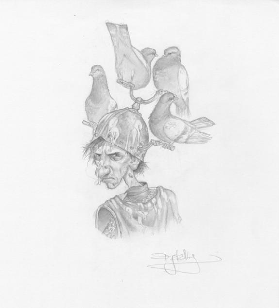 Paul Kidby - Disque Monde: Nobby et pigeons
