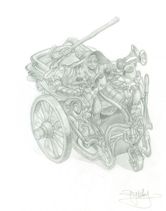 Paul Kidby - Disque Monde : Windle Poons, The Pratchett Port