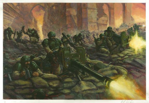 Karl Kopinski - Warhammer 40000, Cadian Heavy Weapon Team