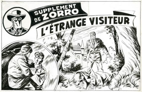 Andr&eacute; Ouli&eacute; - Couverture du suppl&eacute;ment de Zorro : l'&eacute;trange 